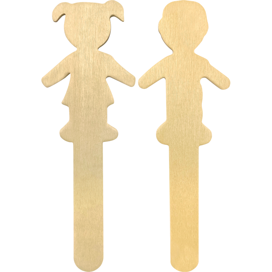 STEM Basics: People-Shaped Craft Sticks - 50 Count - TCR20951