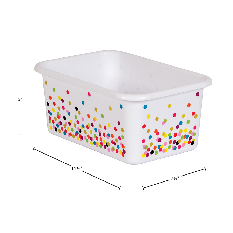 Brights Small Plastic Storage Bins Set of 6 - by TCR