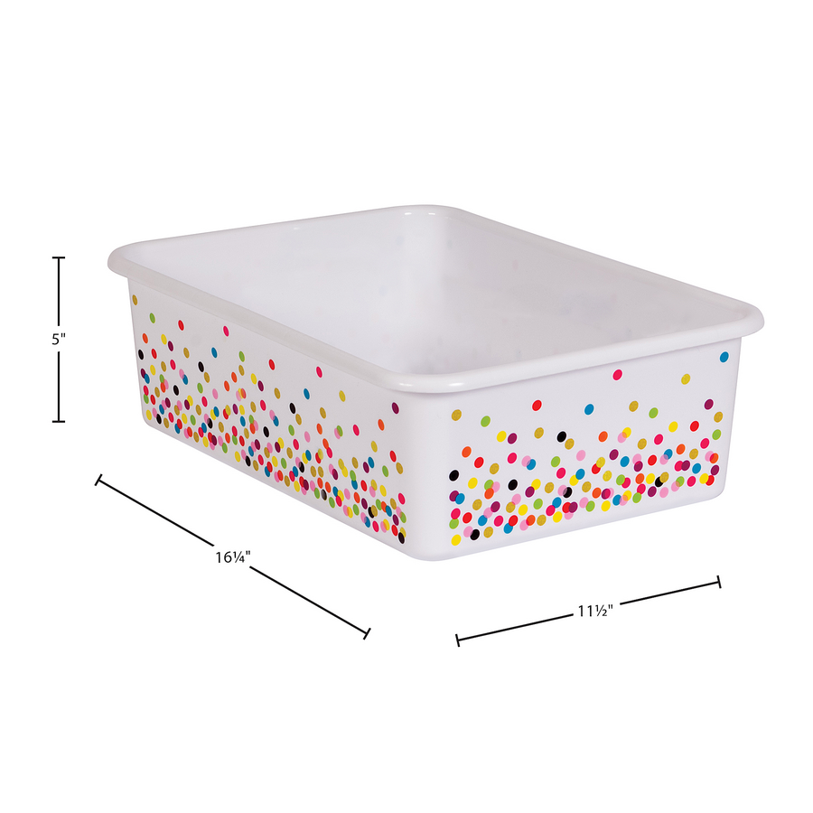 Brights Small Plastic Storage Bins Set of 6 - by TCR