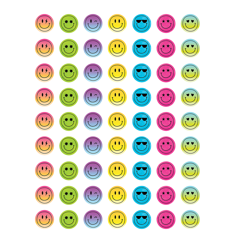 Teacher Created Resources Brights 4ever - Smiley Faces Mini Stickers