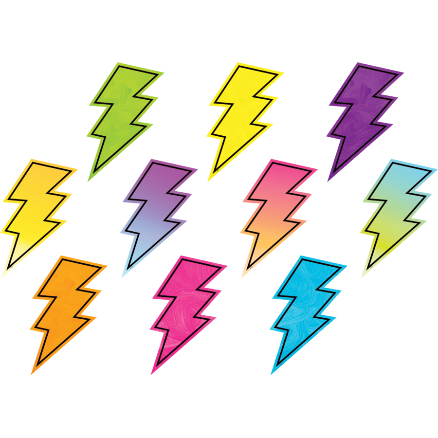 Brights 4Ever Lightning Bolts Accents TCR3927 Teacher Created Resources