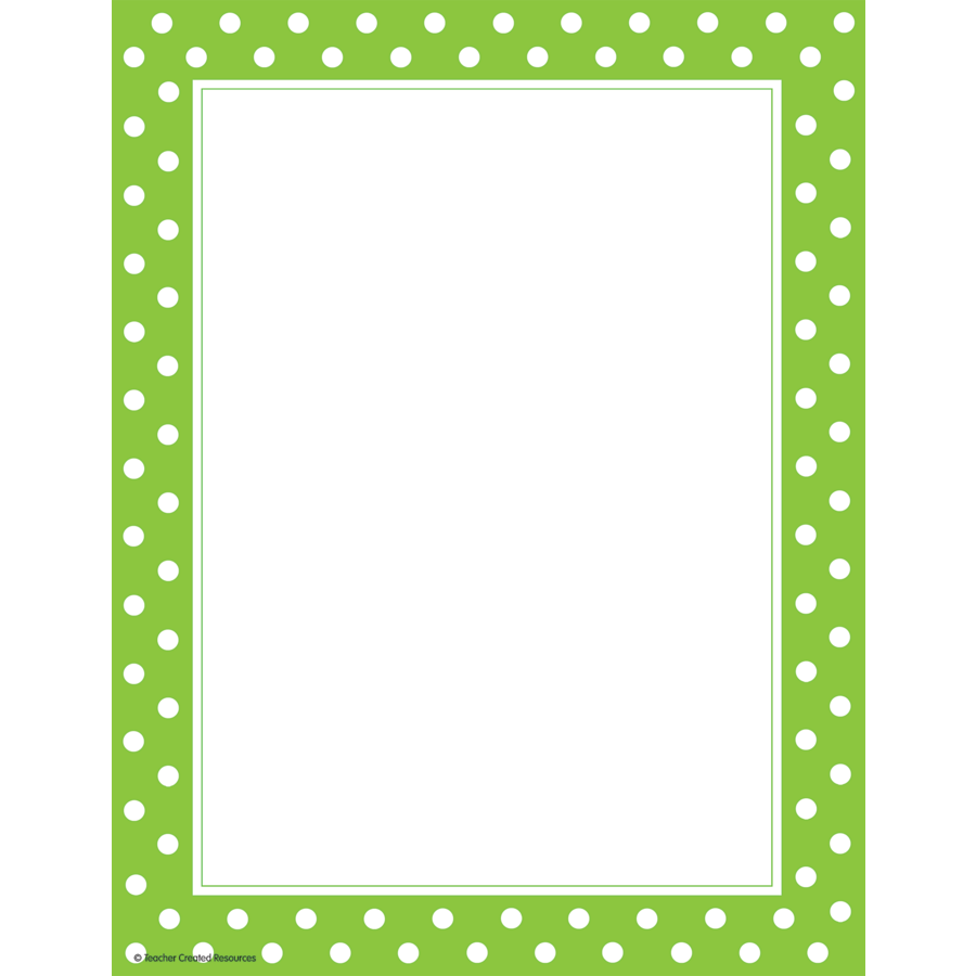 Teacher Created Resources Lime Polka Dots Storage Box