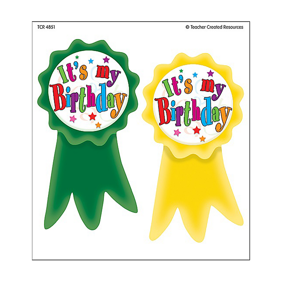 Birthday Ribbons Wear 'Em Badges