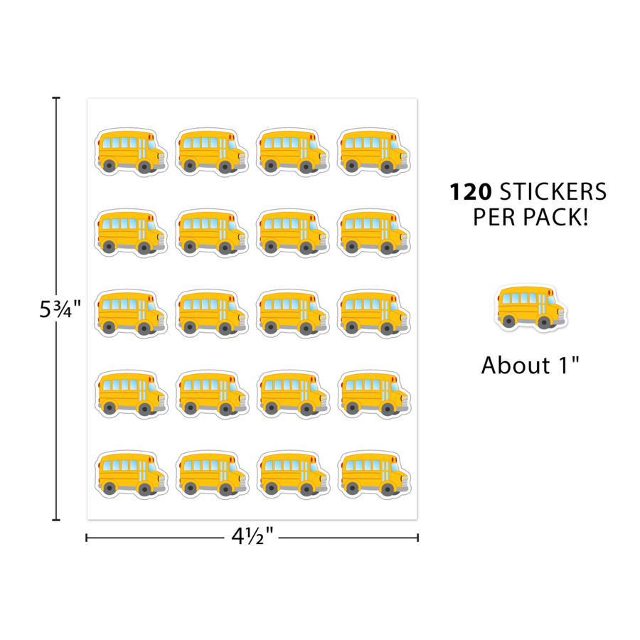 School Bus Stickers - TCR5651 | Teacher Created Resources