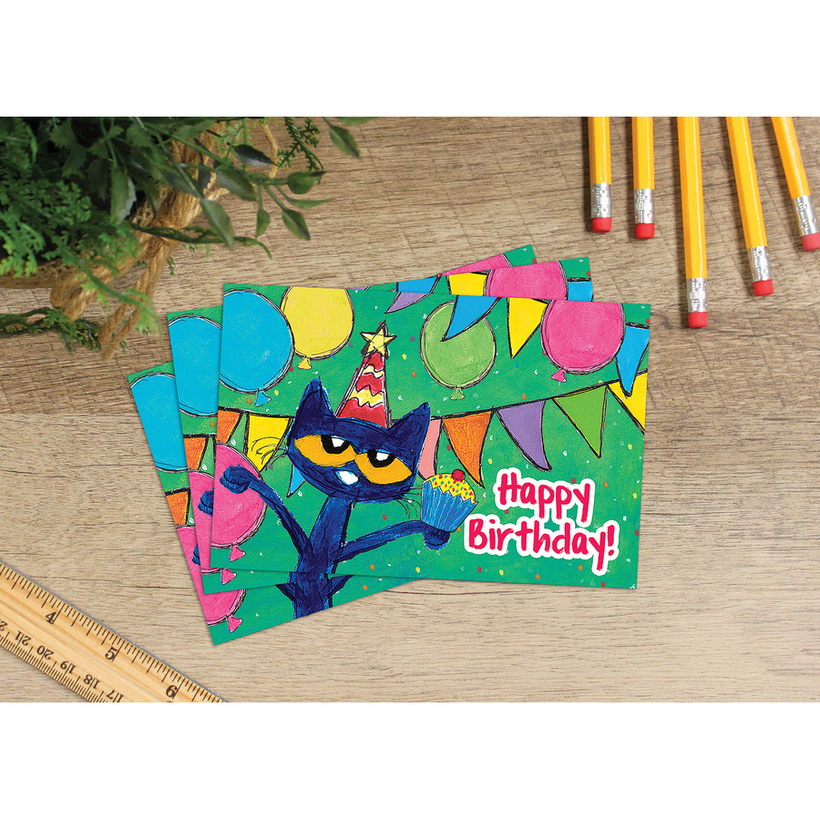 Pete the Cat Happy Birthday Postcards - TCR62010 | Teacher Created ...