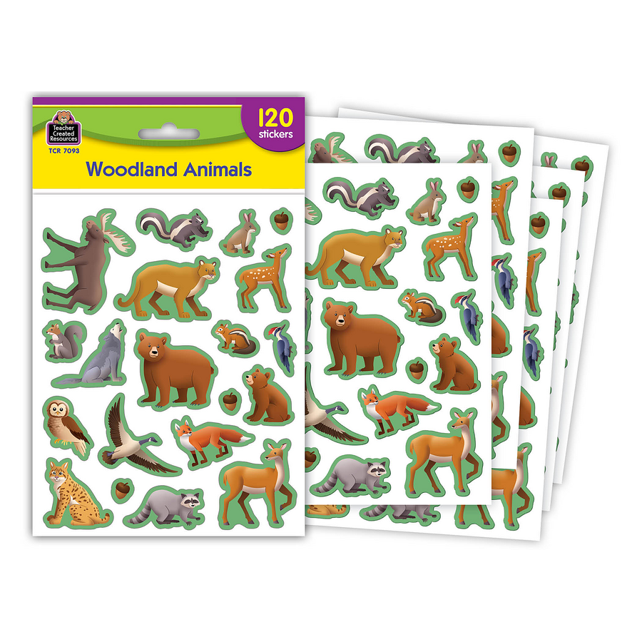 Woodland Animals Stickers TCR7093 Teacher Created Resources