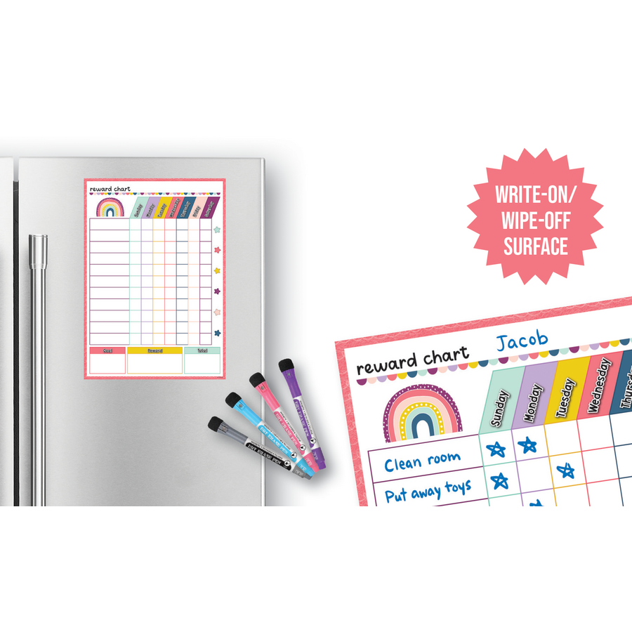 Knowledge Tree  Teacher Created Resources Oh Happy Day Dry-erase Magnetic  Reward Chart,+4 Dry-erase Pens