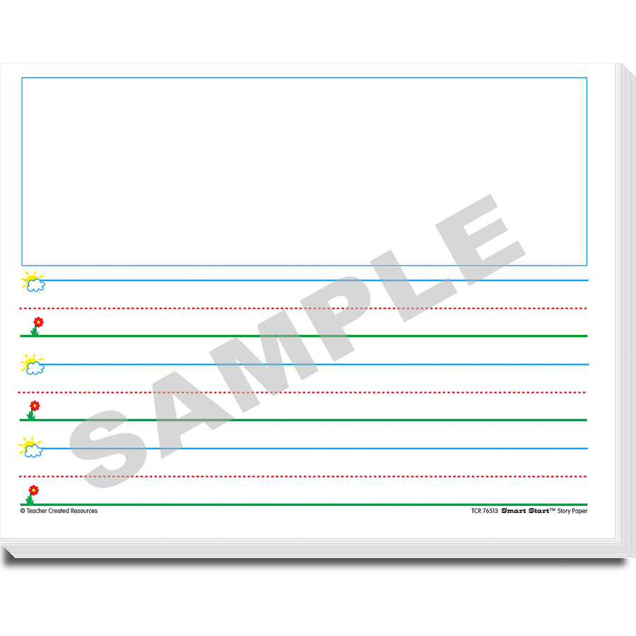 Smart Start 1-2 Writing Paper: 360 Sheets - TCR76533, Teacher Created  Resources