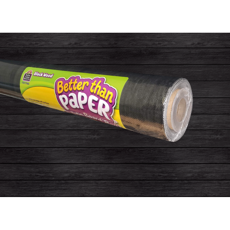 Teacher Created Resources Better Than Paper Bulletin Board Paper Roll Black  Wood