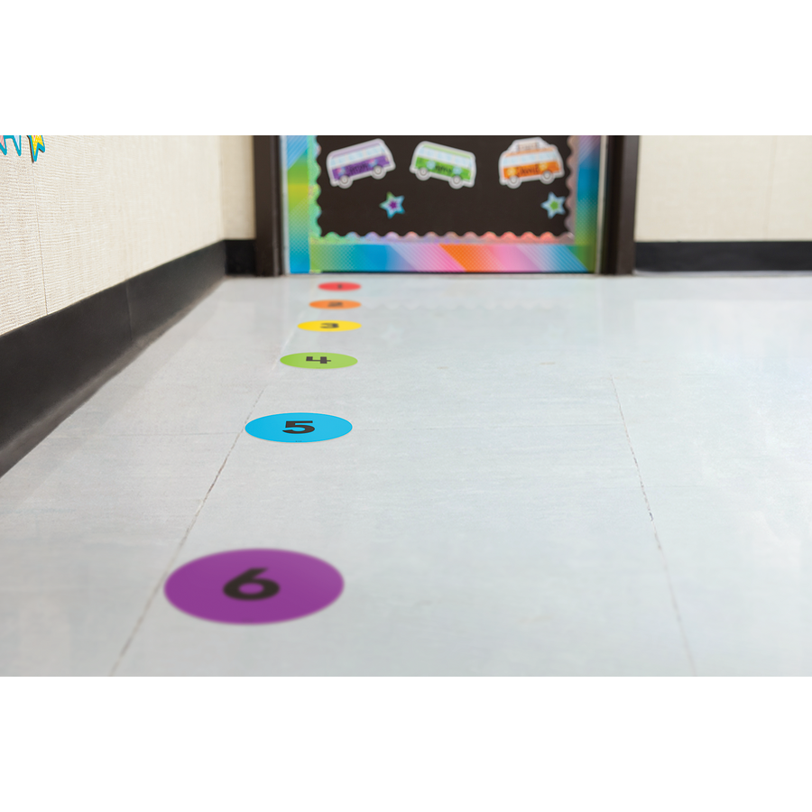 Teacher Created Spot On Floor Markers Colorful Circles - 4 (TCR