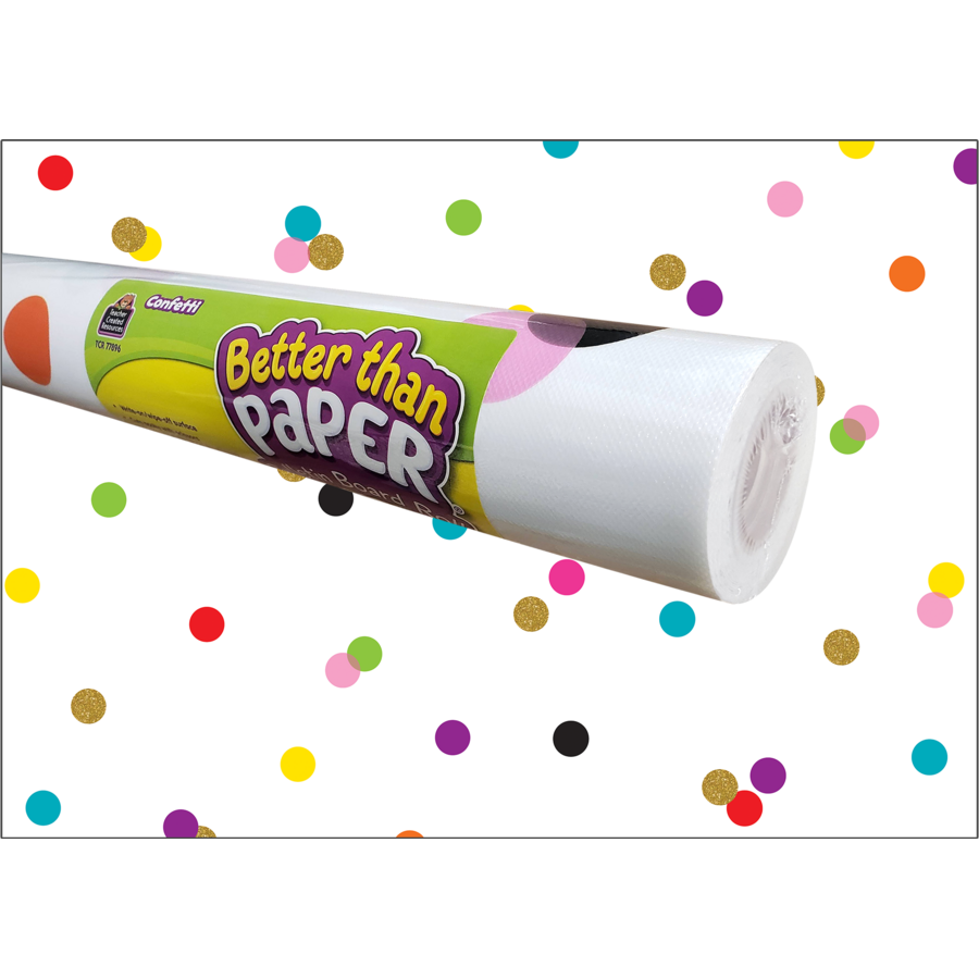 Confetti Better Than Paper Bulletin Board Roll TCR77896 Teacher