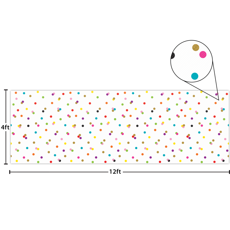 Confetti Better Than Paper Bulletin Board Roll TCR77896 Teacher