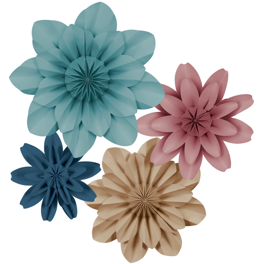 Calming Colors Paper Flowers - TCR8349 | Teacher Created Resources