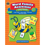 Word Family Activities: Long Vowels Grade K-1