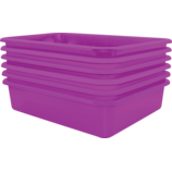 Purple Large Plastic Letter Tray 6 Pack