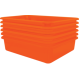 Orange Large Plastic Letter Tray  Pack