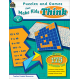 Puzzles and Games that Make Kids Think Grade 6