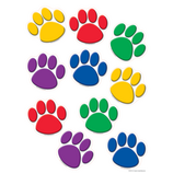 Colorful Paw Prints Accents