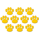 Gold Paw Prints Accents