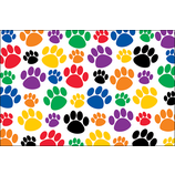 Colorful Paw Prints Postcards