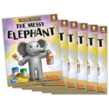 Animal Antics: The Messy Elephant - Short Vowel e Reader - 6 Pack