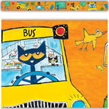 Pete the Cat School is Cool Straight Border Trim