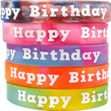 Tie-Dye Happy Birthday Wristbands