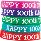 Happy 100th Day Wristbands