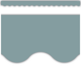 Stone Blue Scalloped Border Trim