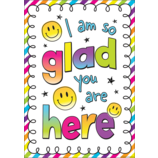 I Am So Glad You Are Here Positive Poster