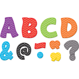 Chevron Funtastic Font 3" Magnetic Letters