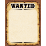 Western Wanted Poster Chart