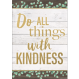 Do All Things With Kindness Positive Poster