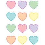 Pastel Pop Hearts Mini Accents