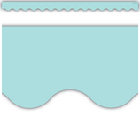 Pastel Blue Scalloped Border Trim