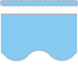 Light Blue Scalloped Border Trim