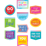 Colorful Vibes Positive Sayings Accents