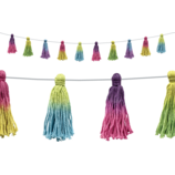 Tie-Dye Tassels Garland