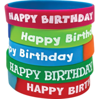 Fancy Happy Birthday Wristbands