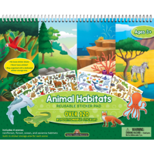 Animal Habitats Reusable Sticker Pad