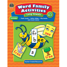Word Family Activities: Long Vowels Grade K-1