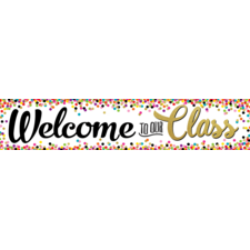 Confetti Welcome to Our Class Banner