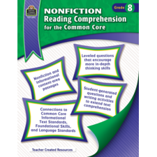 Nonfiction Reading Comprehension for the Common Core Grade 8