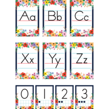Wildflowers Alphabet Bulletin Board
