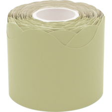 Olive Green Scalloped Rolled Border Trim