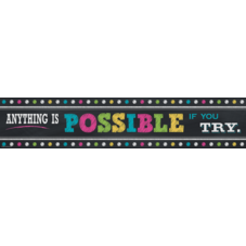 Chalkboard Brights Anything is Possible Banner