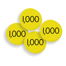 Sensational Math 100 Thousands Place Value Discs Set