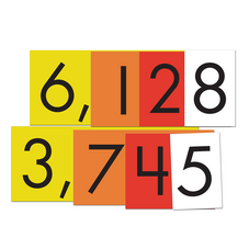 Sensational Math Place Value Cards: 4-Value Whole Numbers (12-Pack)