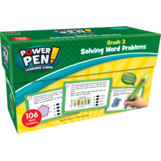 Power Pen Learning Cards: Solving Word Problems Grade 3