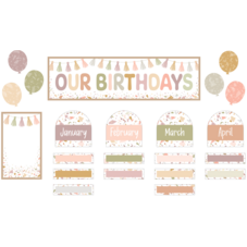 Terrazzo Tones Our Birthdays Mini Bulletin Board